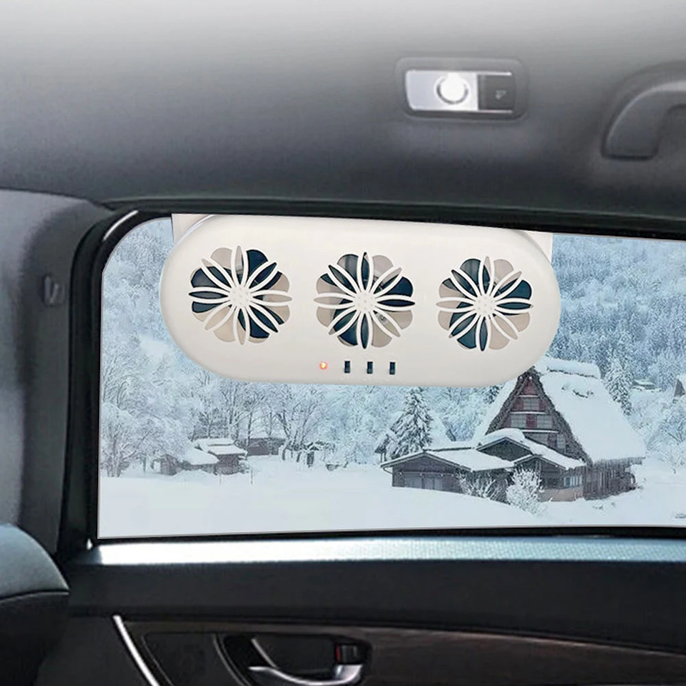Car Window Vent Fan Quiet Solar Exhaust Fan Air Circulation Solar Charging Auto Ventilation 2.4V Cooling For Vehicle car fan