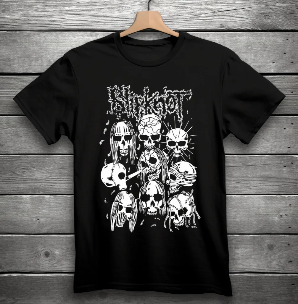 

Черная металлическая футболка Slipknot