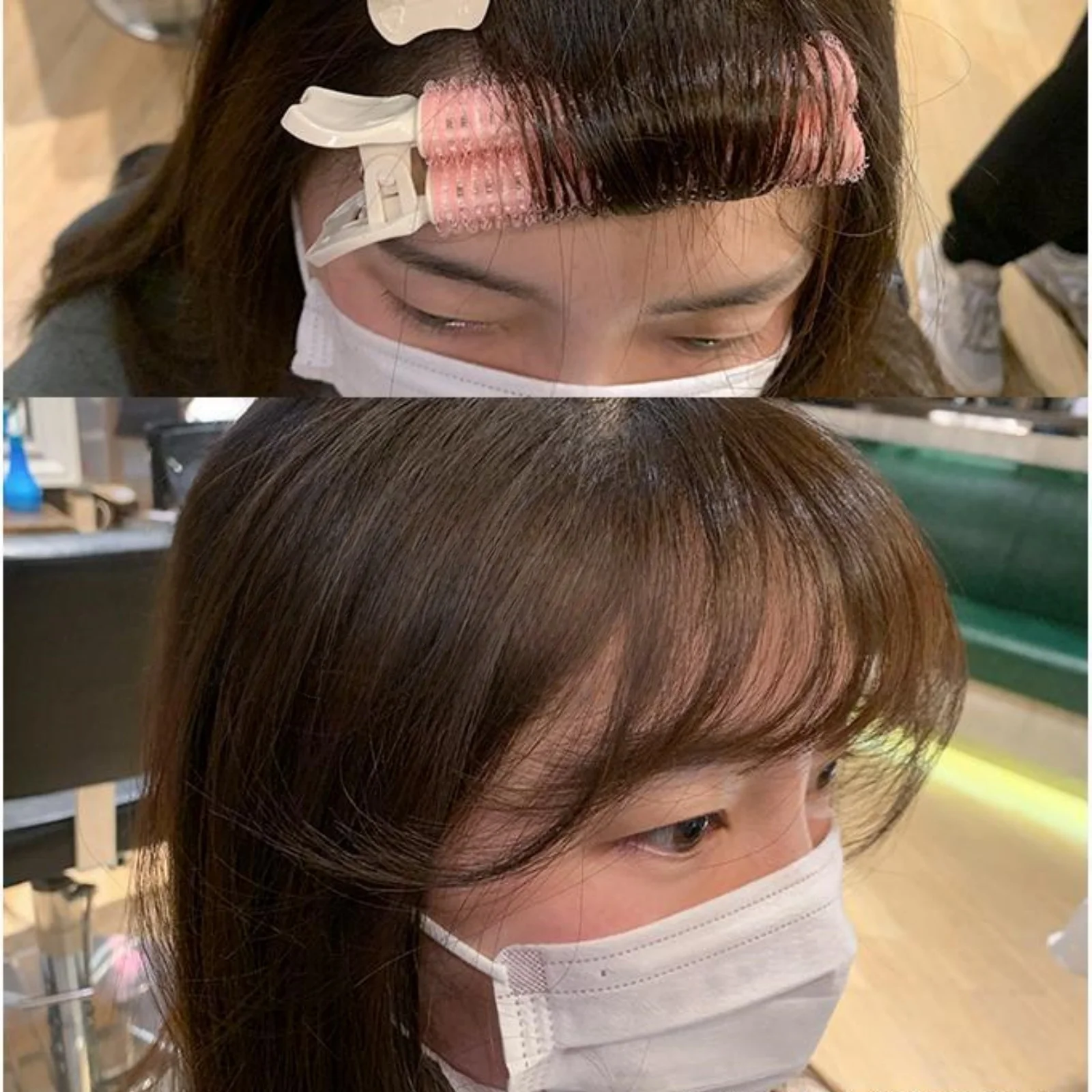 2Pcs Bangs Hair Root Fluffy Hair Clips Lazy Hair Top Styling Curling Barrel Portable Korean Hair Clips Hair Rollers