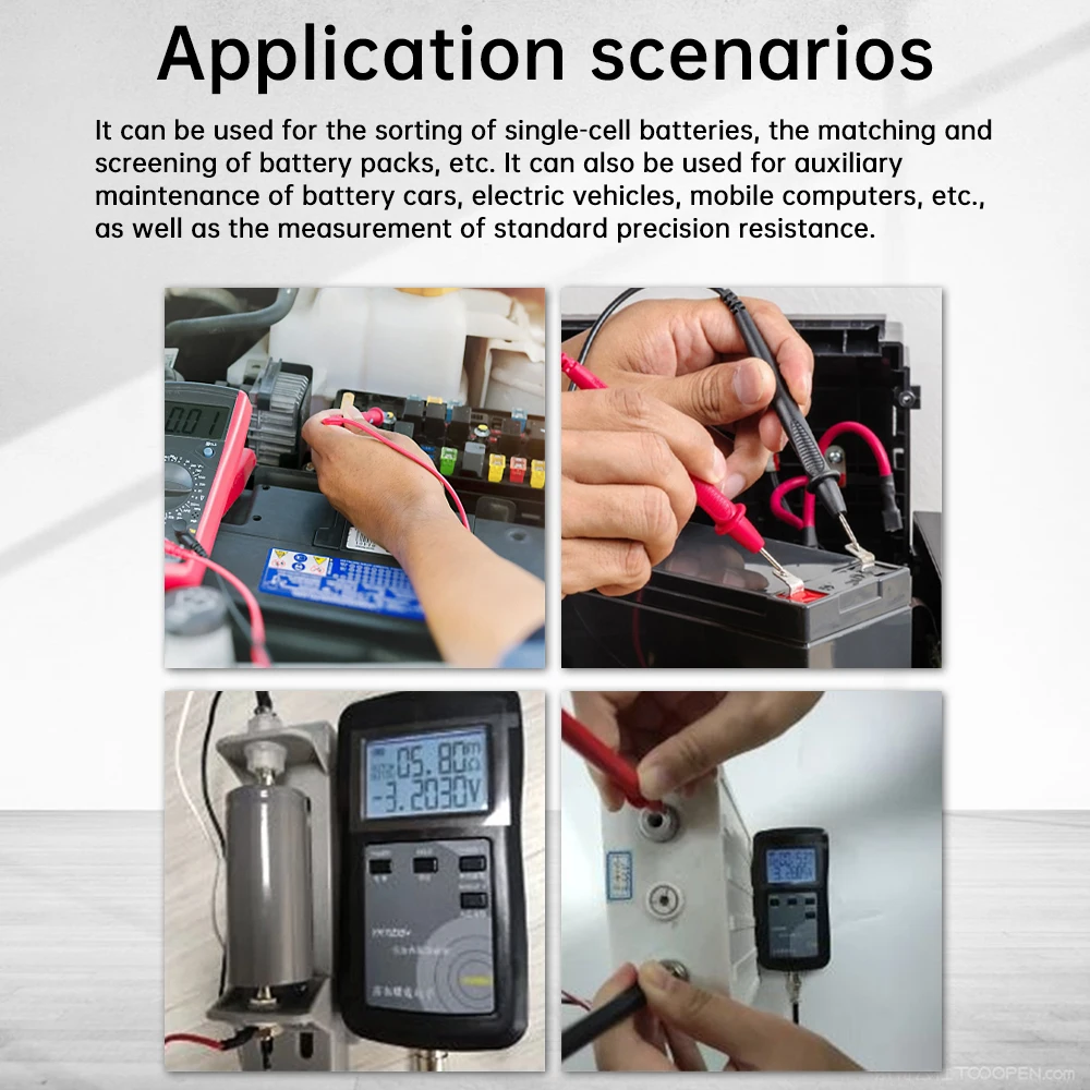 YR1030 YR1035 Lithium Battery Resistance Tester DC 100V High Precision 4-Wire Test Instrument