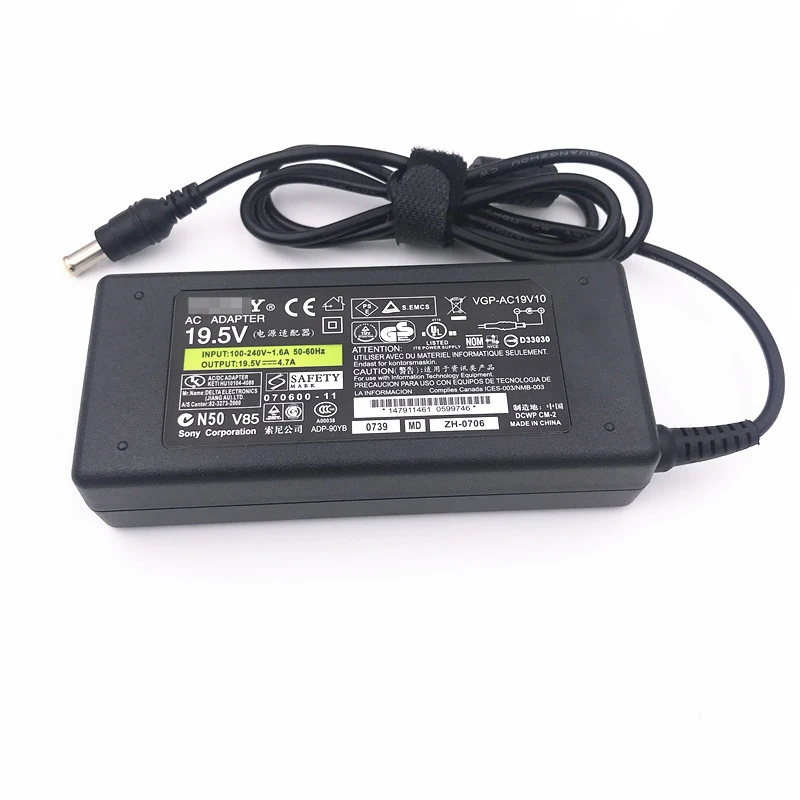 VGP-AC19V37  ǻ Ʈ   , 6.5x4.4mm, 90W, 19.5V3.9A, 4.7A