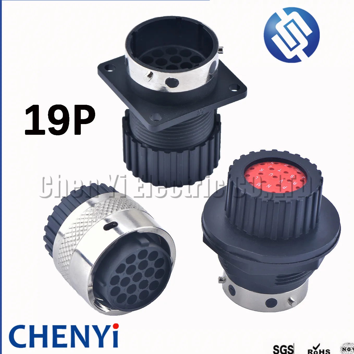Conector de Aviação Impermeável Soquete com Terminais Itt Aviação Plug Rodada Especial Masculino e Feminino 1929000057 192900-0353 19 Pinos