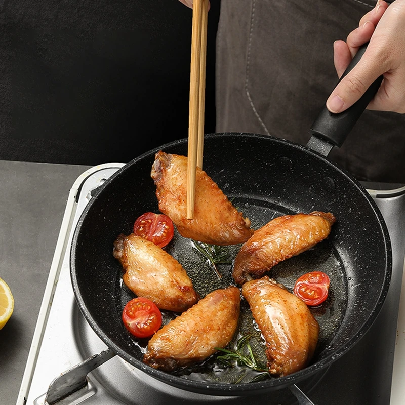 MedicalStoneNonStickPanOmelettePanGraniteFryingPasCampingPan