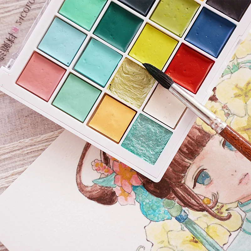 Acrylic Watercolor Pigment Box Set for Art Students and Professionals