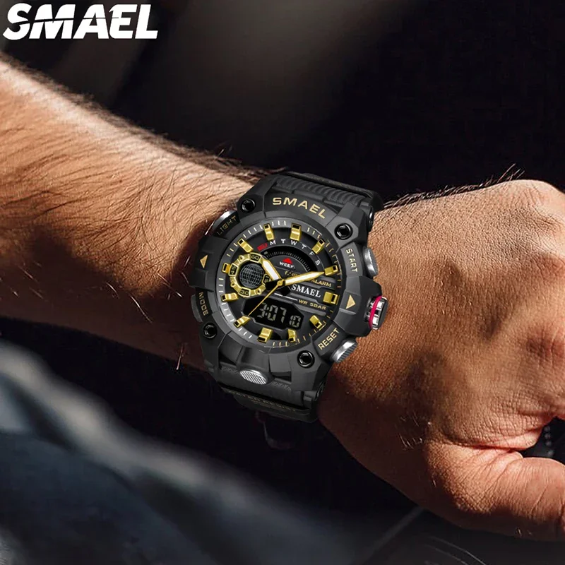 SMAEL 8040 Sports Waterproof Alarm Clock Multi functional Electronic Watch Fashion Electronic Watch Student Outdoor 3