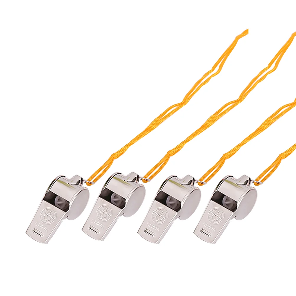 

12 Pcs Game Whistles High Pitch Survival Lifeguard Whistle Hanging Keychain Lanyard Keychain Outdoor Camping Hiking Boating