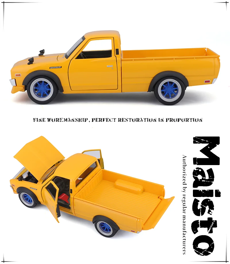Maisto 1:24 1971 Datsun 510 JD Drift Edition alloy car model die