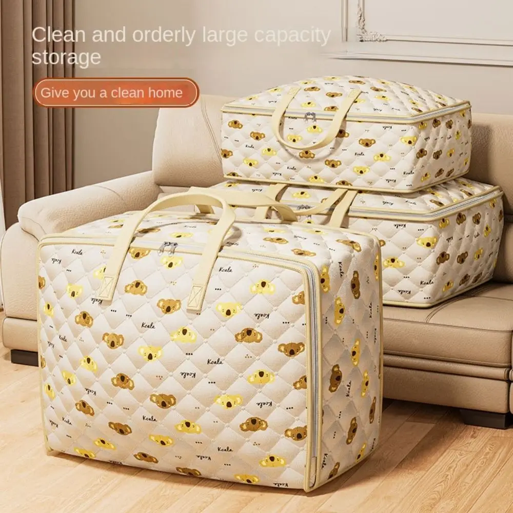 Non-Woven Quilt Storage Bag Large-capacity Portable Clothing Finishing Pouch Foldable Moisture-Proof Packing Bag Household 5