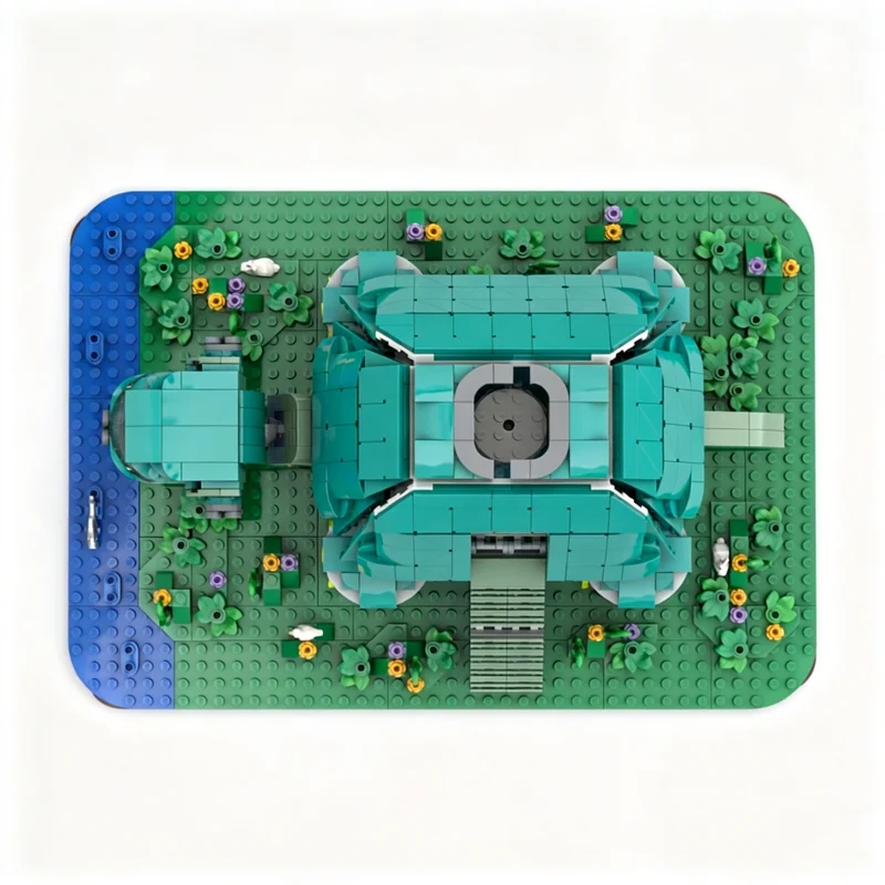 1194피스 MOC 와일드 크라츠 토르투가 크리에이터 모델 빌딩 블록 조립 장난감 크리스마스 선물 장난감 창의적인 DIY 아이디어 조립 완구