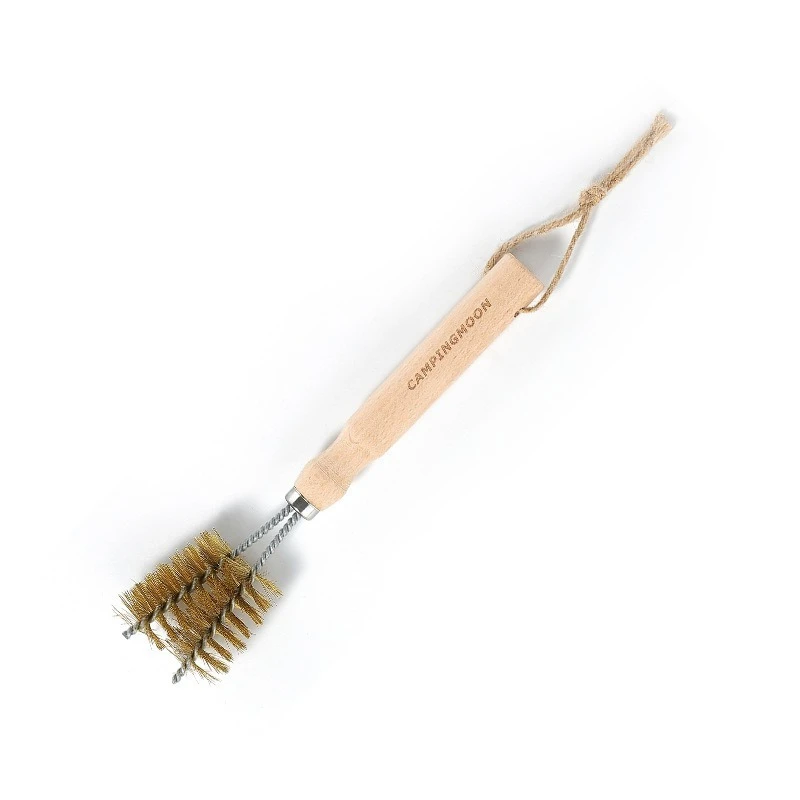 CAMPINGMOON SJ-16 Brass Wire Barbecue Cleaning Oven Mesh Cleaning Pot Washing Barbecue Grill Long Handle Tool Brush
