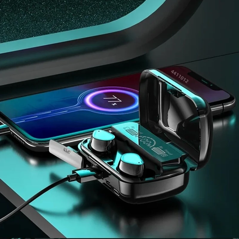 Wireless Earphones Bluetooth 5.2 TWS Smart Touch Call Headset Waterproof Noise Canceling for All Smartphones