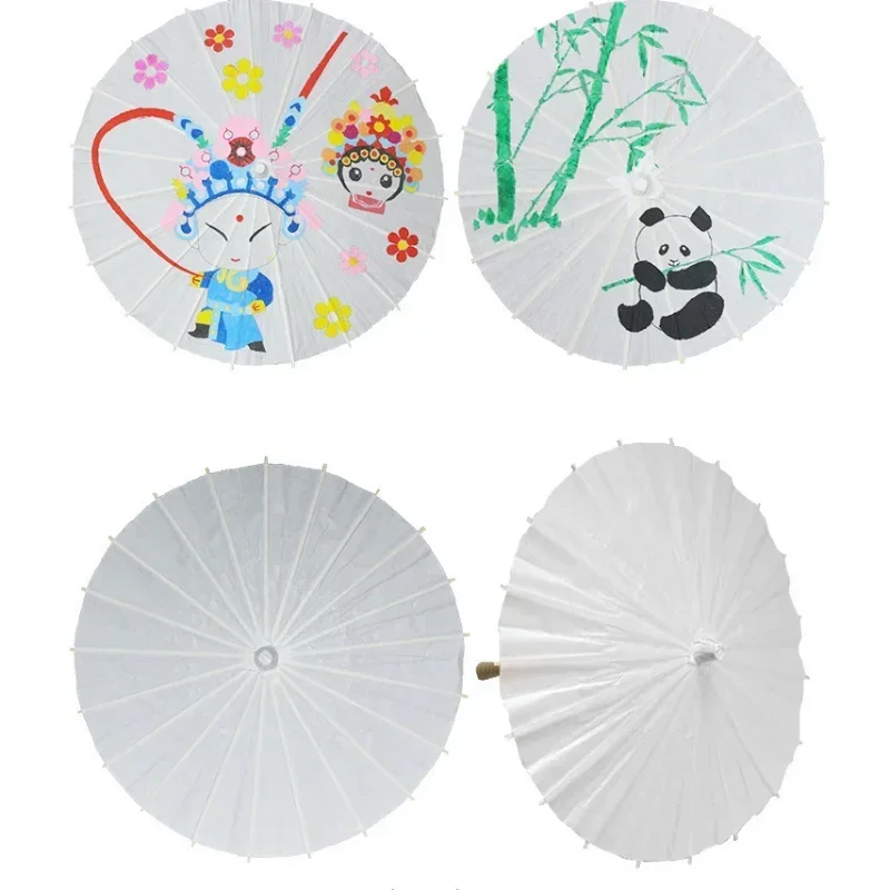 Paper Parasol Wedding Paper Umbrella Party Favor 60/80cm Bamboo Umbrellas for Bridal Shower Centerpieces Photo Props