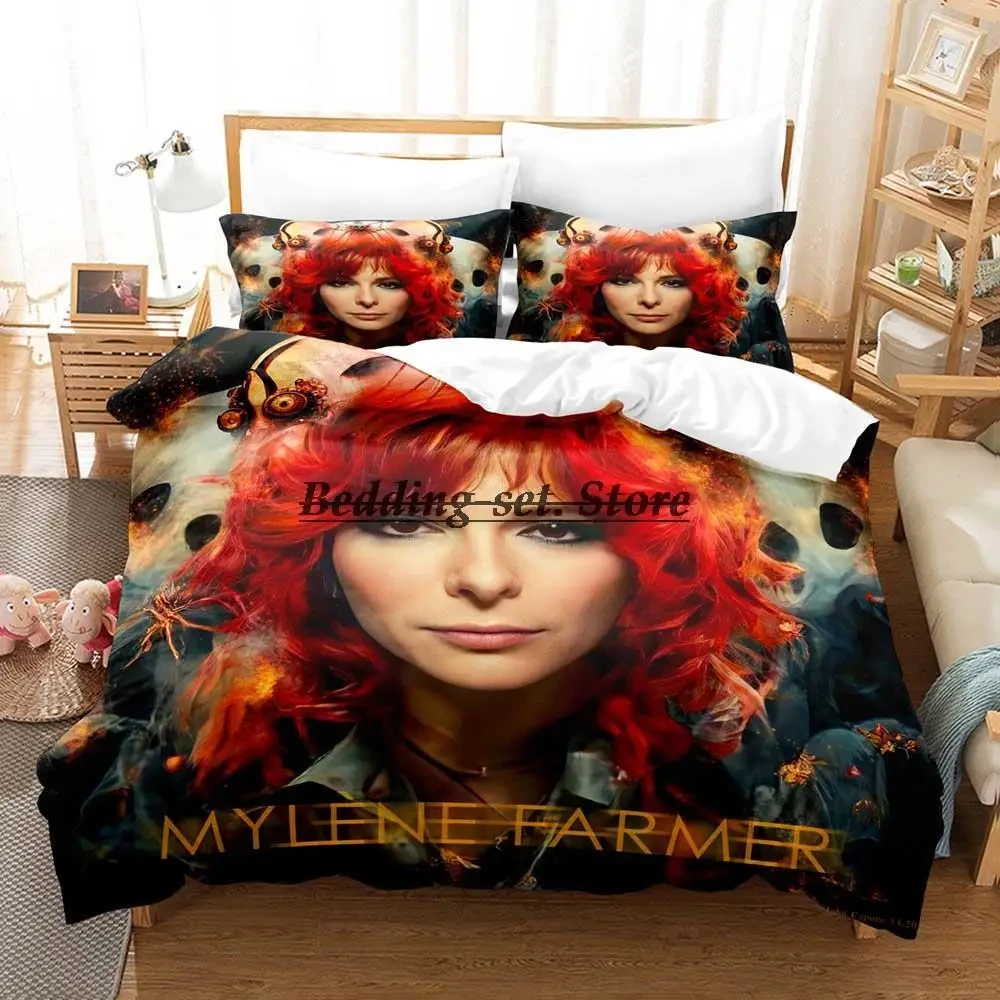 

Customizable Mylene Farmer Bedding Set Single,Twin,Full Queen,King Size,Aldult,Duvetcover,Bed Sheet Set Soft and comfortable