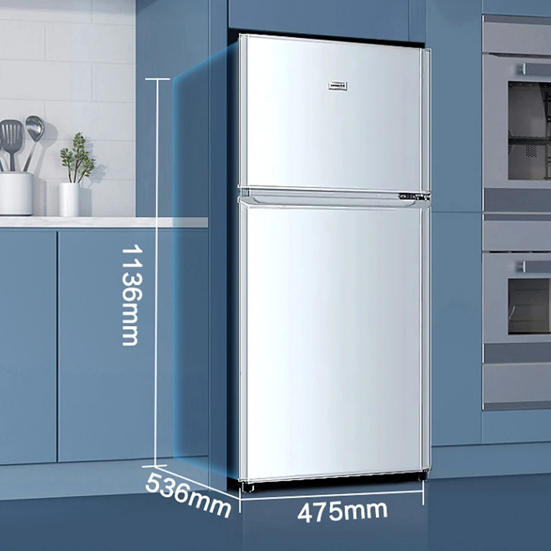 China Supplier Fridge 475*536*1136mm 2 Door Refrigerator Double Door Fridge