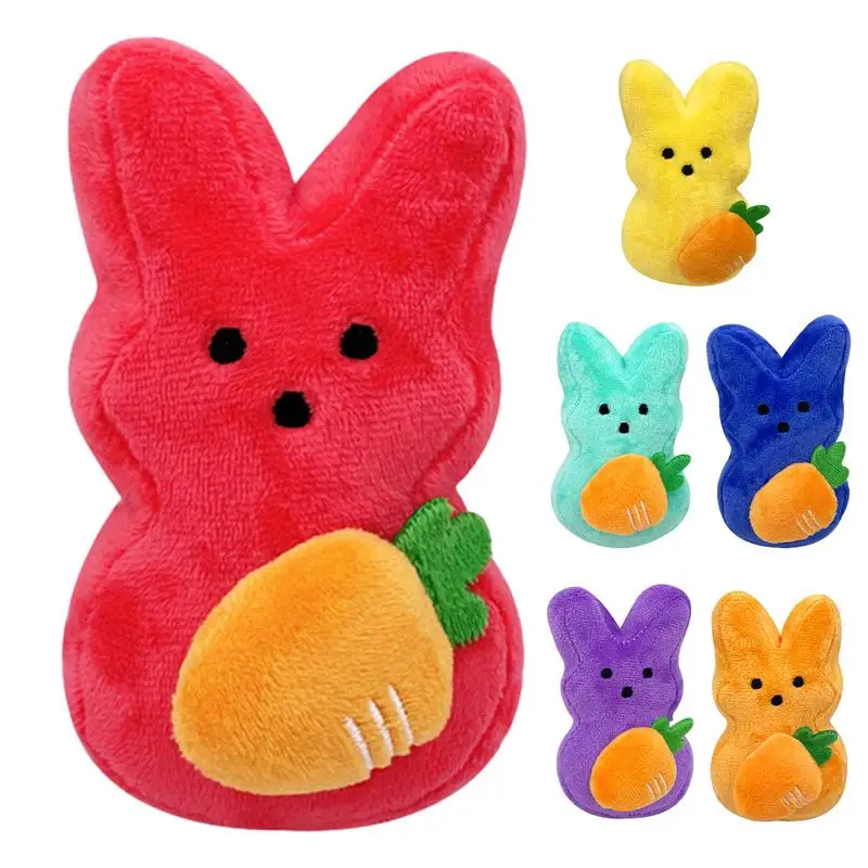 Easter Bunny Stuffed Animal Easter Toy Simulated Plush Peeping Rabbit Animal Plush Butter Soft Pillow Gift For Children gifts stuffed animal bunny toy led lights music rainbow stuffed animals easter rabbit cushion led light toy gift for children birthday