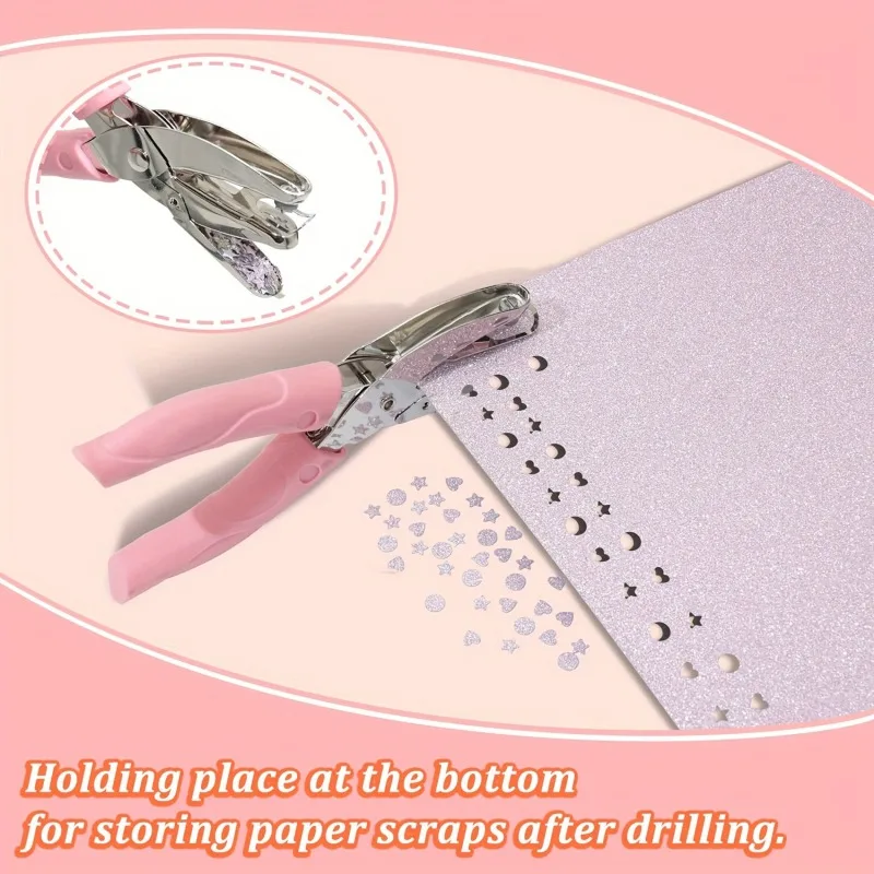 Handhold Single Hole Punch Metal Puncher Tool For Scrapbooking