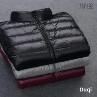 Ultra-Lightweight Winter Jacket Men's Cotton down Coat Short Hooded Portable Large Size Casual Outerwear for Men