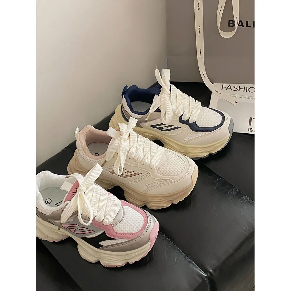 2024 Spring New Women Thick Sole Sports Outdoor Shoes Breathable Women Casual Shoes Lightweight/Comfortable Women Shoes 24-214