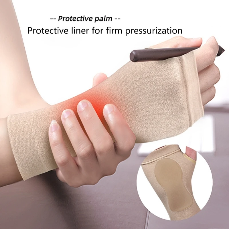 Compression Arthritis Gloves Wrist Support Joint Pain Relief Elastic Hand Women Men Wristband for Sports Typing 1 Pair fingerless gloves compression gloves wrist support arthritis gloves
