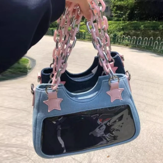 Bolsos de mano Vintage con forma de estrella para mujer, bolso de