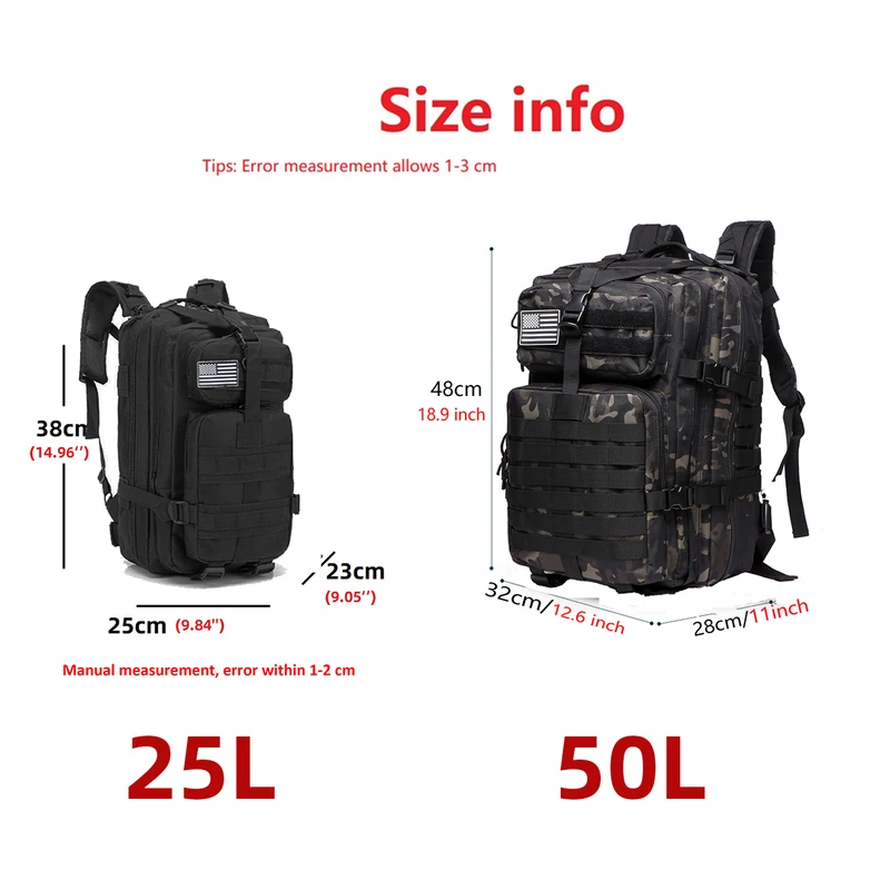 Sturdy Nylon Waterproof Tactical Sports Trekking Fishing Hunting Camping...