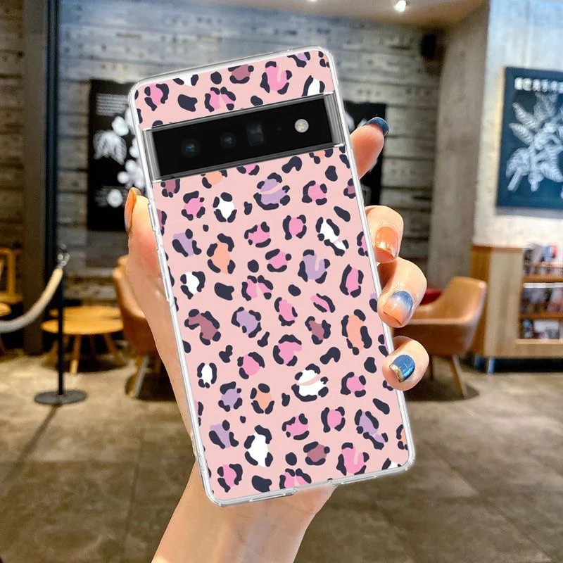 Leopard Print Clear Soft TPU Phone Case - Sexy & Trendy Design