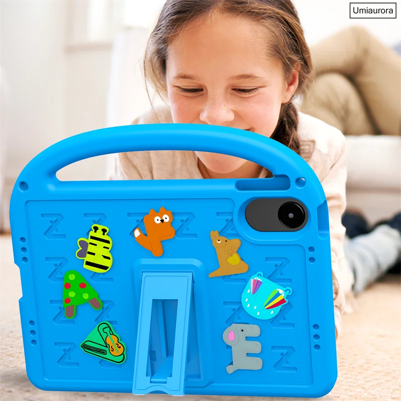 Kids Shockproof EVA Tablet Case with Handle Stand