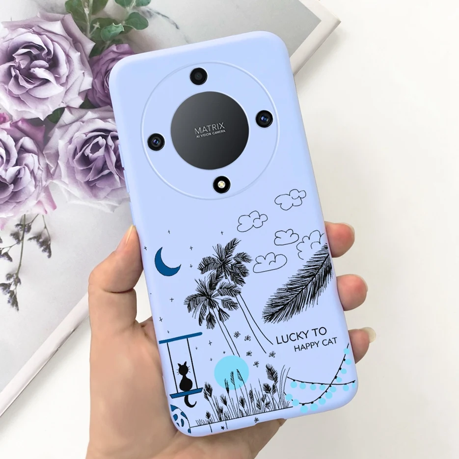 Stylish Painted Soft Silicone Phone Case with Bumper