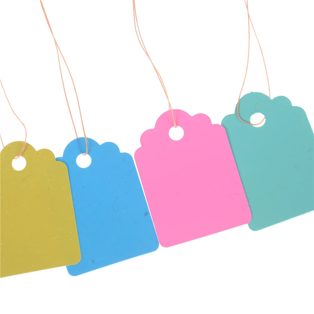 Description Picture 4 of item100pcs/lot Garment Labels Price Tags Marks Loop Horticulture Plant Label Tags Handicrafts Accessories