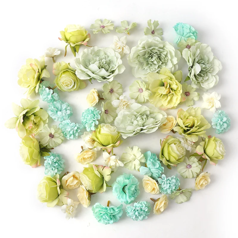 14/28 Stück Seidenrosen-Kunstblumenköpfe für Bastelarbeiten, Kränze, Hochzeitsfeiern, DIY-Tischdekoration, Heim- und Raumdekoration, künstliche Blumen – Detail 7