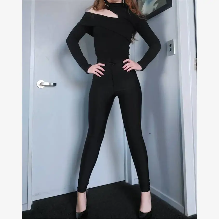 Women's Casual Long Sve oulder Bared Top in Beige Color Winter Collection Faionable Streetwear Chinese Sle Top