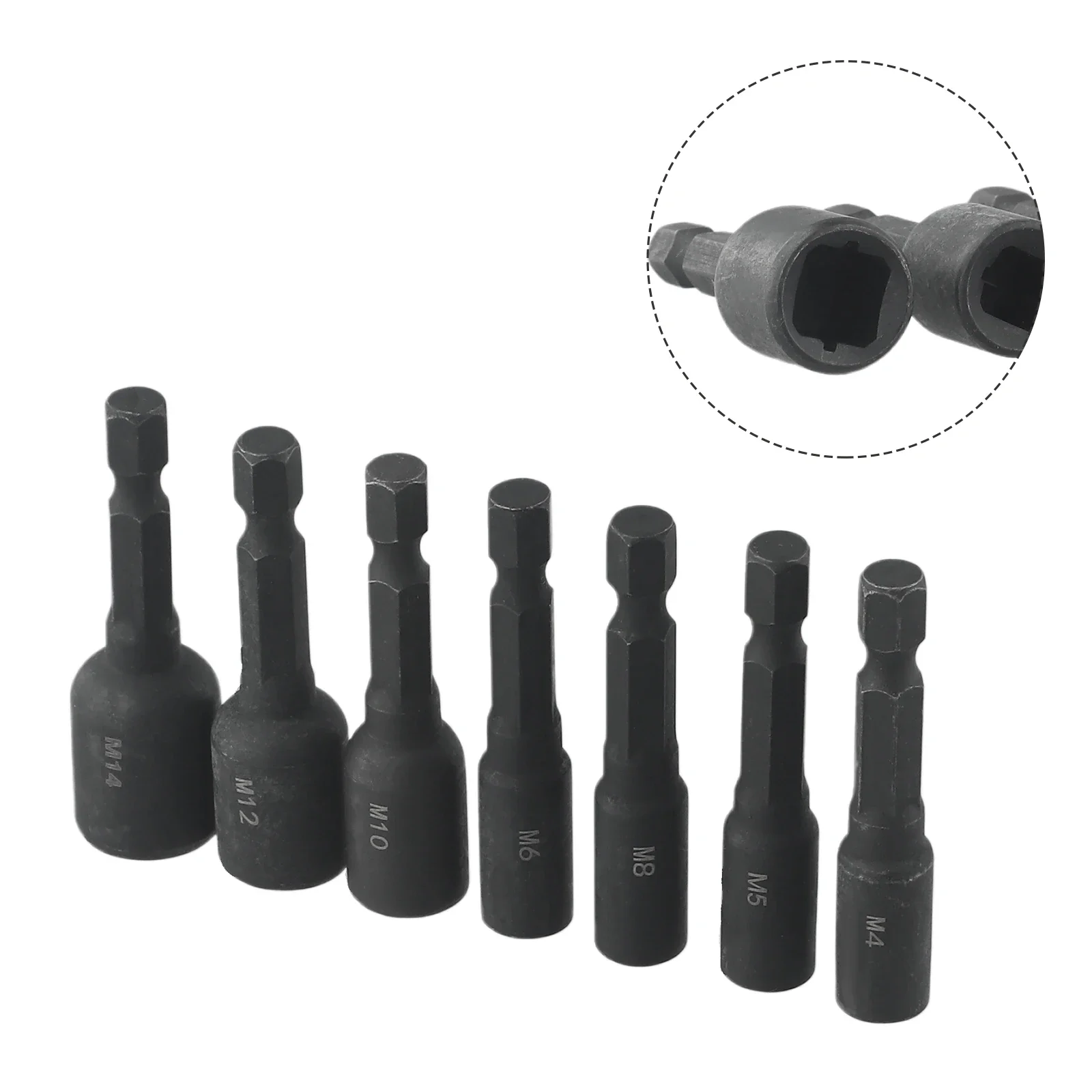 Tap and Die Set Of Socket Adapters Extensions 1/4" Hex Shank Machine Screws Metric Plug Threading Tool For Electric Drill M6-M14 electric drill tap tool drill tap tool drill and tap tool screw tap set