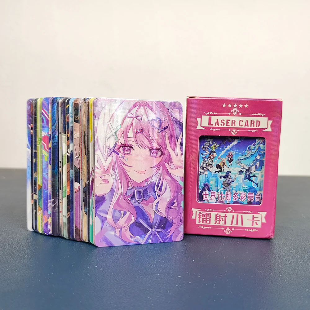 Project Sekai Complete Set Anime Laser Card Cosplay Rounded
