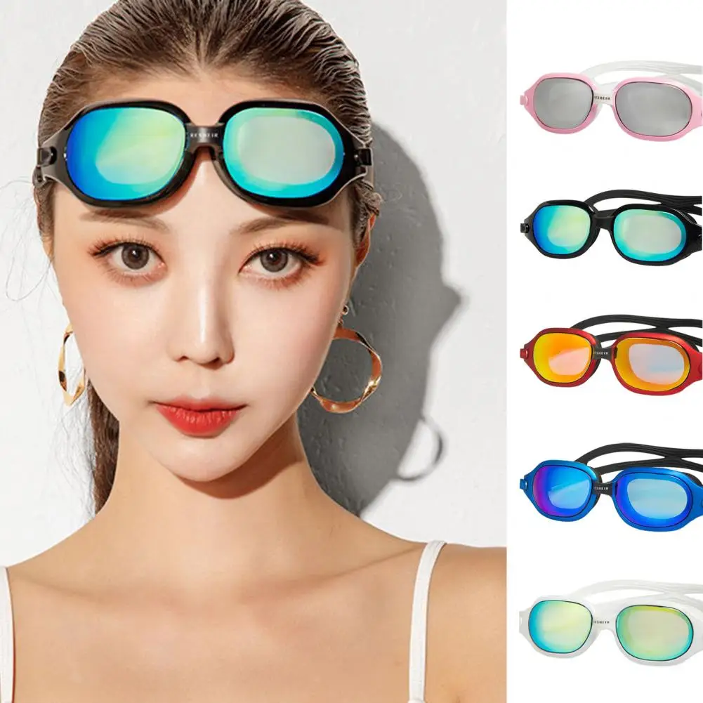 Big-frame Swimming Goggles Waterproof Changeable Lens Chic Men Women Swim Pool Underwater Eyewear Equipment