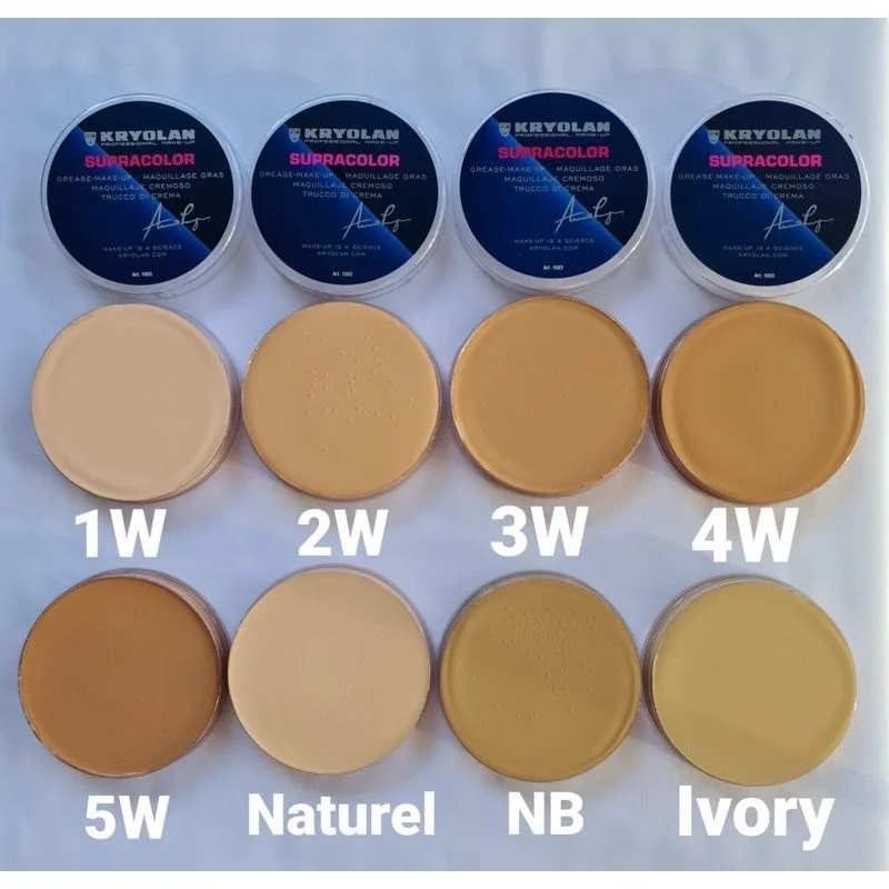 Kryolan Supra Foundation 55Ml Full-Coverage Makeup Foundation Cream Correttore Multiuso
