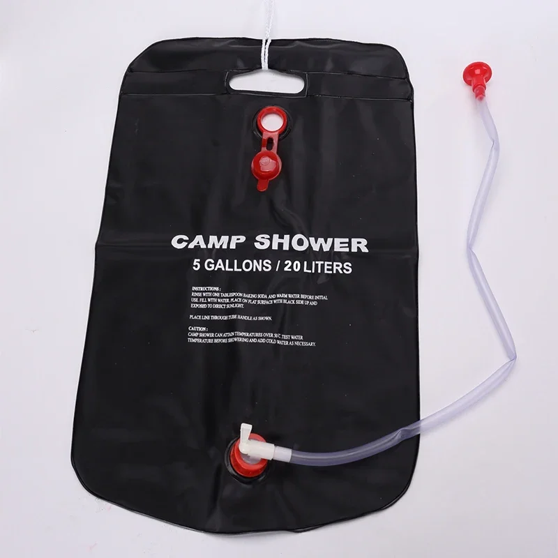 1 Stück 20L Faltbarer Solar-Duschbeutel für Outdoor-Bäder, Camping, kompakter beheizter Wasserbeutel, Duschbeutel, Pool-Zubehör – Detail 2