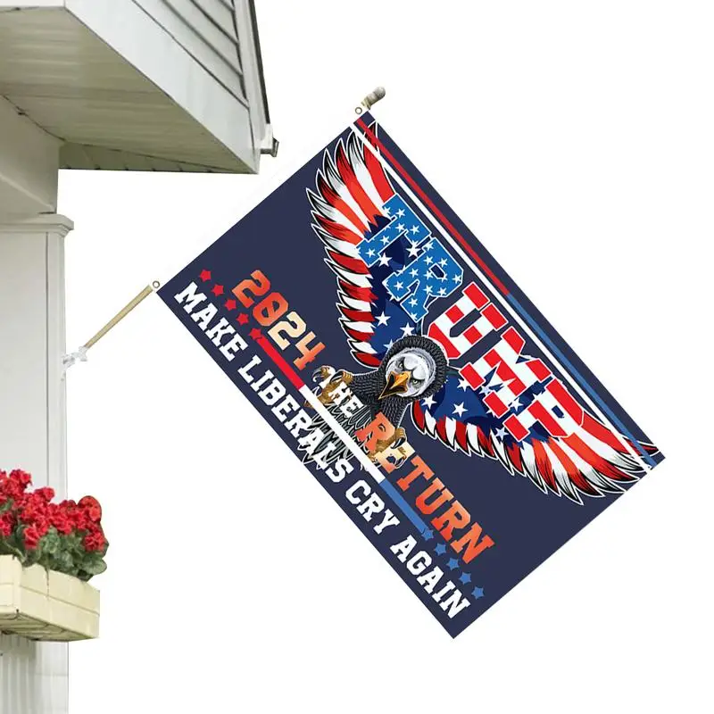 

2024 Trump Flags For Outside 3 X 5 Feet Trump The Return Garden Flags Vivid Colors Canvas Header Double Stitched Vivid Colors