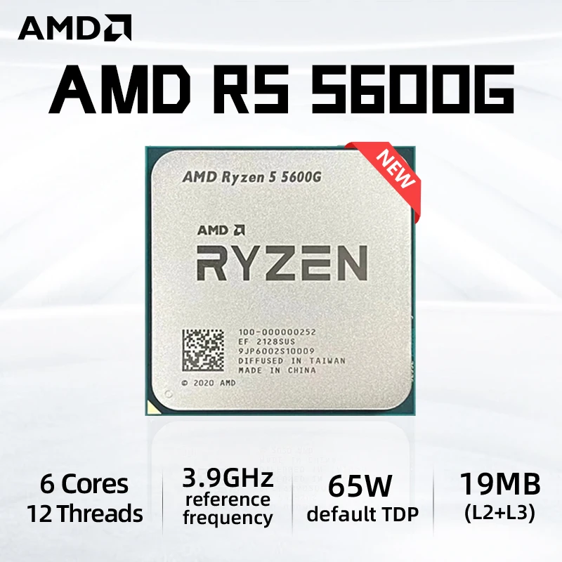 New!AMD R5 5600G Ryzen 5 5600G 3.9GHz Six Core Twelve Thread 65W CPU ...
