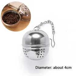 Teapot-Shaped Stainless Steel Loose Tea Infuser with Drip Tray and Chain (Ball Infuser)