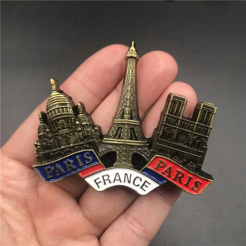 Description Picture 5 of itemUnited Kingdom Italy Rome Notre Dame De Paris France United States Qatar Metal Magnetic Fridge Magnet Pizza Leaning Tower магнит
