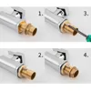 C Type Tap Faucet Anti-loosing Nut Cap Kitchen Fixing Fitting Kit Home Wash Basin Tool Fastening Circlip Washer Fixture Parts 3