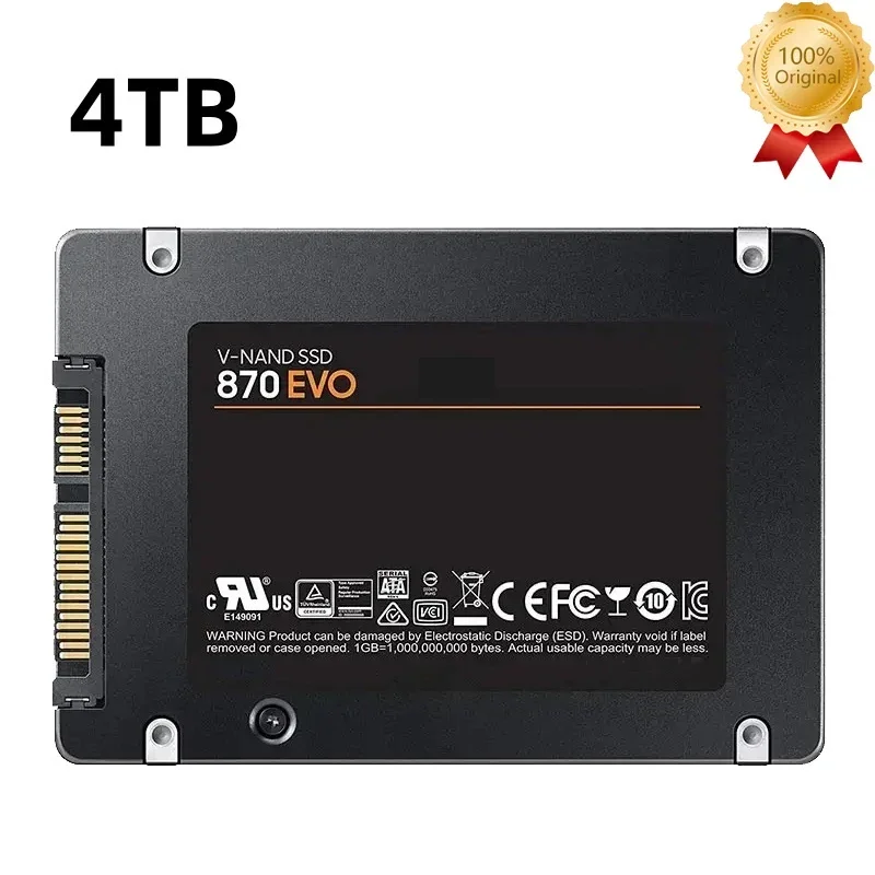 870 EVO  ָ Ʈ ̺ ϵ ũ, Sata III 2TB SSD ̺ ϵ ũ, ũ ǻ ũž ƮϿ, 4TB, 2.5 ġ