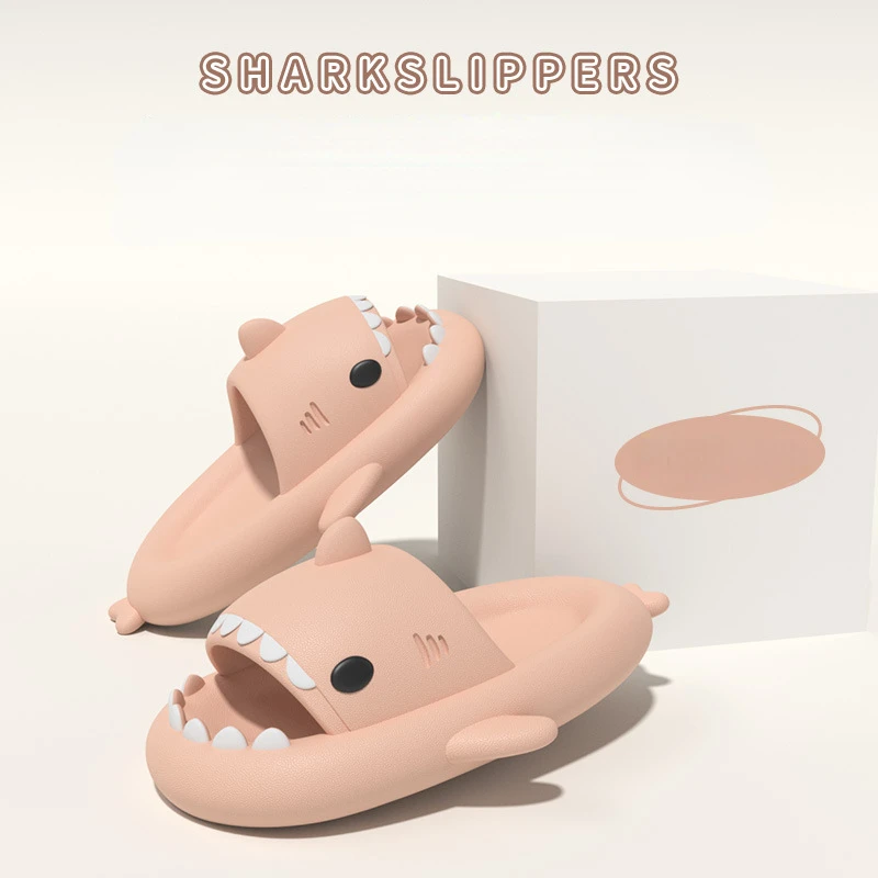 Slippers Sandals Shoes Summer Shark Slippers Women Slides Men Bathroom Flip Flops Home Anti-Skid Flat Shoes Outdoor Children Slippers Sandals