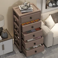 Mobile Multi-Layer Drawer Storage Cabinet,Large Capacity Bedside Table with Wheels for Bedroom/Kitchen/Living Room 5