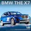 1:32 BMW X7 SUV Alloy Model Car Toy Diecasts Casting Pull Back Sound and Light Car Toys For Children Vehicle 2