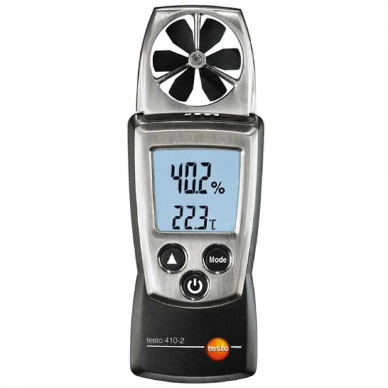 Testo 410-2 0560 4102 Anemometro Digitale A Palette Tester Per Misuratore Di Umidità Della Temperatura Della Velocità Dell'Aria