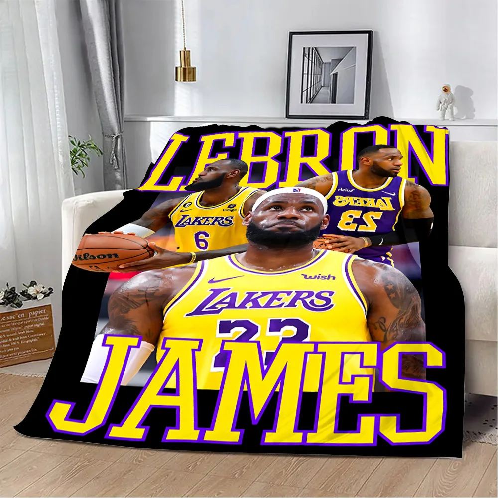 Printed Blanket Basketball Star K-kobeS  Picnic Blankets Warm Blanket Soft and Comfortable Blanket Home Travel Birthday Gift 5