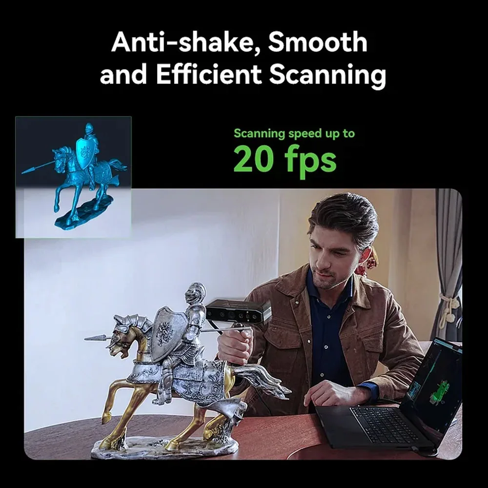 Creality cr-スキャナotterポータブルハンドヘルド3Dスキャナー、0.02