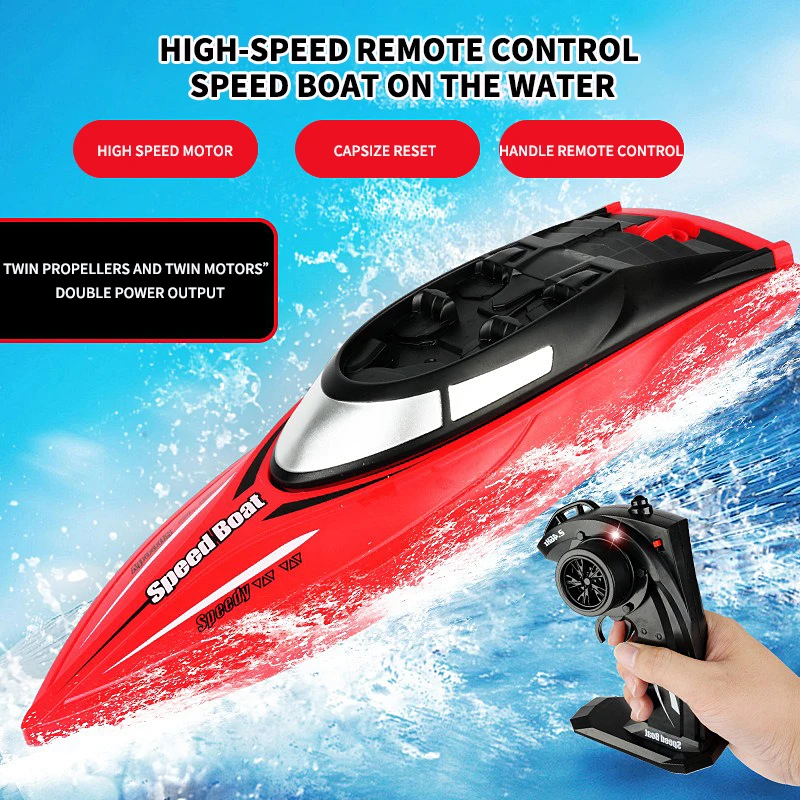 2.4G remote control high-speed speedboat water stunt rolling remote control captain endurance outdoor children's toy 4