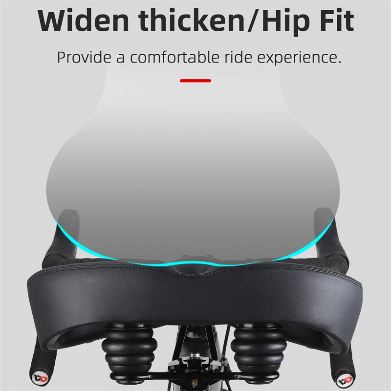 WEST BIKING Widen&Thicken Bicycle Saddle Soft Shock Absorption Oversize Bike Cushion Hollow Breathable MTB Road Cycling Seat bicycle saddle